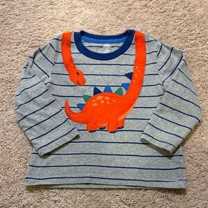 Boys Gymboree Long Sleeved Dinosaur T Shirt size 2T
